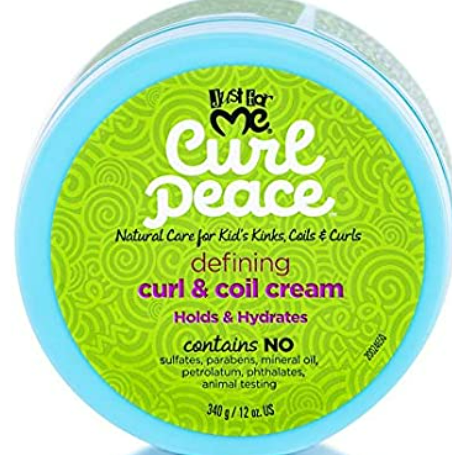 JUST FOR ME CURL PEACH DEFINING CURL & COIL CREAM 12 OZ - Hair Emporium